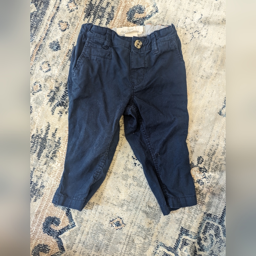 H&M Navy Blue 4-6 Months Cotton Pants